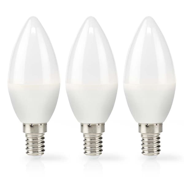 LED-lampa E14 | Ljus | 2.8 W | 250 lm | 2700 K | Varm Vit | Matt | 3 st.