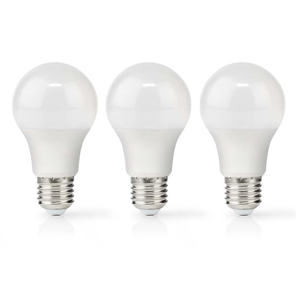 LED Pære E27 | A60 | 11 W | 1055 lm | 2700 K | Varm Hvid | Retro stil | Frosted | 3 stk.