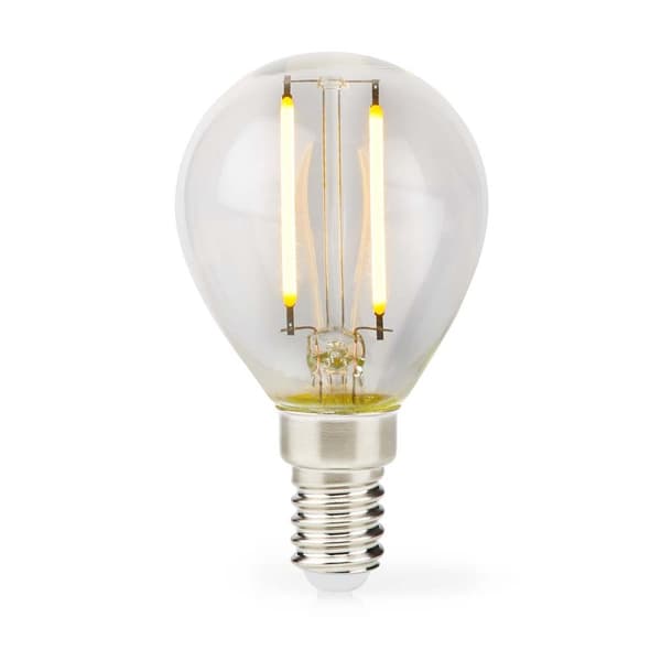 LED lyspære E14 | G45 | 2 W | 250 lm | 2700 K | Varm Hvit | Retro Style | 1 stk. | Klart