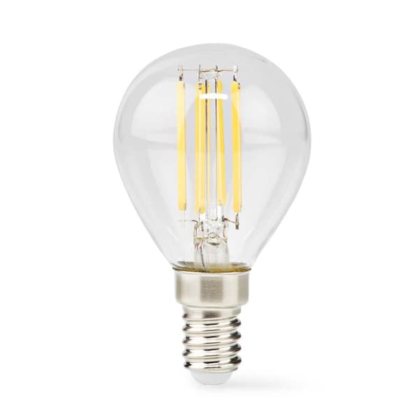 LED-lampe Pære E14 | G45 | 4.5 W | 470 lm | 2700 K | Dimbar | Varm Hvid | Retro stil | 1 stk. | Klart