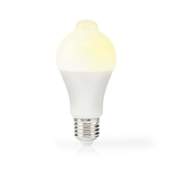 LED pære E27 | A60 | 8.5 W | 806 lm | 3000 K | Hvit | Retro Style | Frosted | Bevegelsessensor | 1 stk.