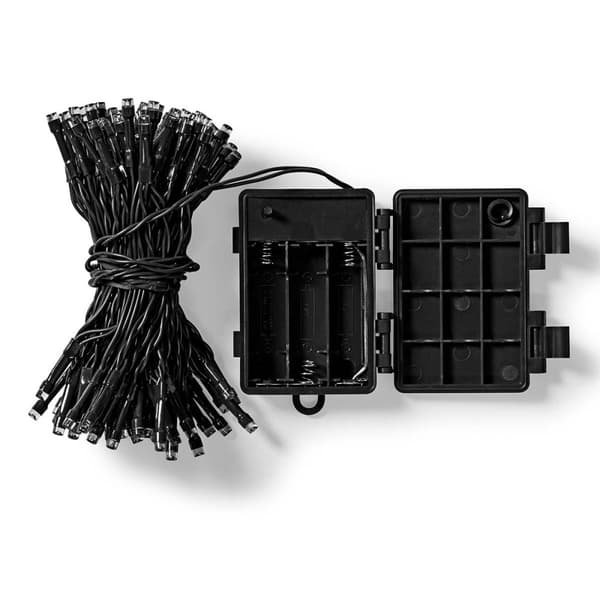 Julbelysning | Sträng | 96 LED's | Varm Vit | 7.20 m | Ljuseffekter: 7 | Inomhus eller Utomhus | Batteridriven