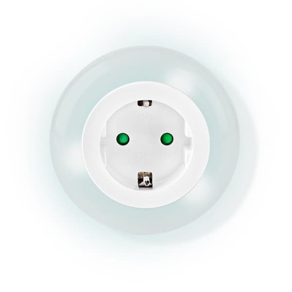 Plug-In LED Night Light | Dag/natt sensor | 3680 W | 10 lm | Blå / Grøn / Hvit