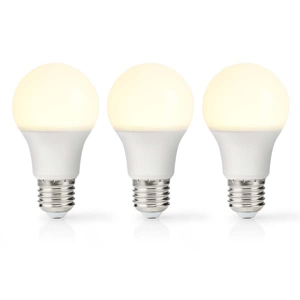 LED-lampa E27 | A60 | 4.9 W | 470 lm | 2700 K | Varm Vit | Retrostil | Matt | 3 st.