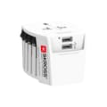Miniatyrbillede 1 af 8: MUV USB (2xA) Kompakt 2-polet verdensrejseadapter med 2 integrerede USB-porte