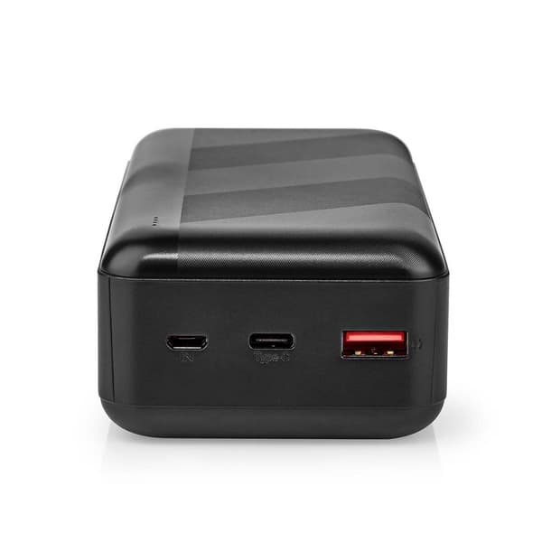 Power Bank | 30000 mAh | 1.5 / 2.0 / 3.0 A | Antall utganger: 2 | Utgangstilkobling: 1x USB-A / 1x USB-C™ | Inngangstilkobling: 1x Micro USB / 1x USB-