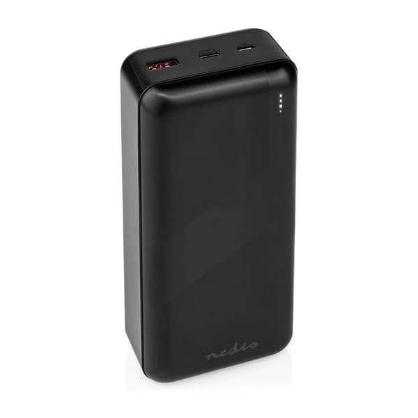 Power Bank | 30000 mAh | 1.5 / 2.0 / 3.0 A | Antall utganger: 2 | Utgangstilkobling: 1x USB-A / 1x USB-C™ | Inngangstilkobling: 1x Micro USB / 1x USB-