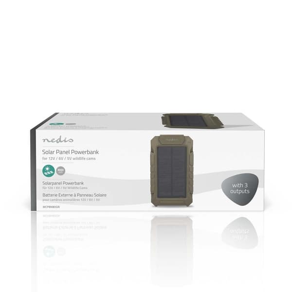 Solfanger | 5 / 6 / 12 V DC | 0.5 A / 1.0 A A | DC Jack | Tilbehør til: WCAM130GN / WCAM150GN / WCAM250GN / WCAM460GN