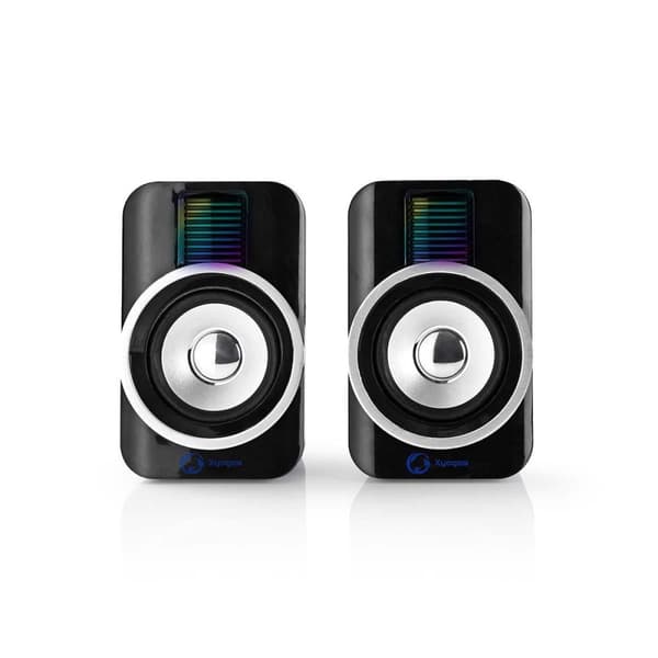 Gaming högtalare | Högtalarkanaler: 2.0 | USB ström | 3.5 mm Hane | 30 W | RGB | Volymkontroll