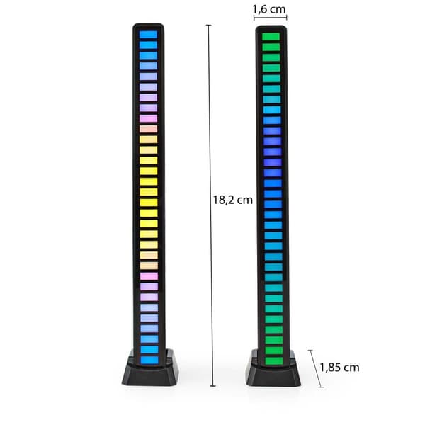Spelljus | RGB | Batteridriven | Används för: Dator / Skrivbord | Svart