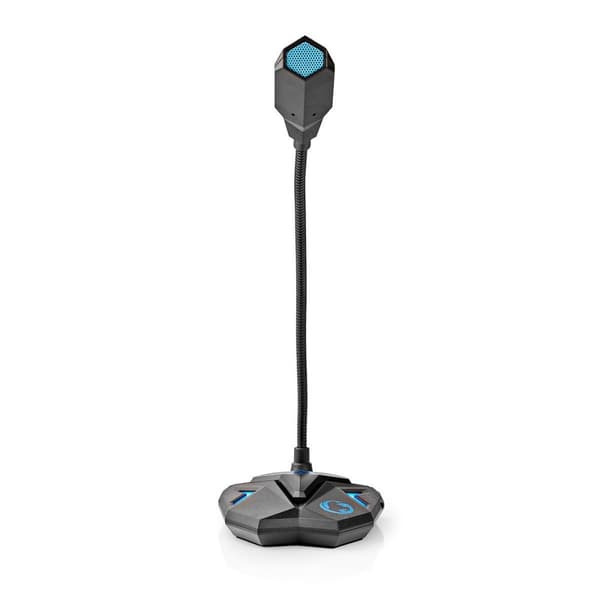Gaming-Mikrofon | Används för: Dator / Skrivbord | USB | Anslutningsutgång: 1x 3,5 mm ljudutgång | På / av-knapp | Hörlursuttag