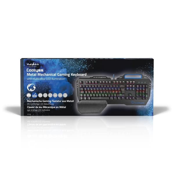 Wired Gaming Keyboard | USB | Mekaniske Nøkler | RGB | Nordic | ND Layout | USB-Strøm | Strømkabel lengde: 1.70 m | Gaming