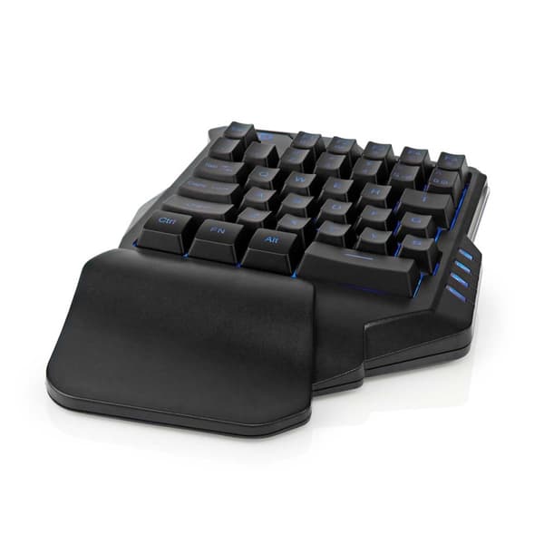 Pelinäppäimistö Langallinen | USB Type-A | Kalvonäppäiminä | RGB | Yksikätinen | yleismaailmallinen | USB Virta | Virtakaapelin pituus: 1.60 m | Pelin