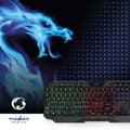 Pikkukuva 2 / 9: Pelinäppäimistö Langallinen | USB Type-A | Kalvonäppäiminä | LED | QWERTY | ND Näppäinasettelu | USB Virta | Virtakaapelin pituus: 1.30 m | Multimedia