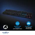 Pikkukuva 6 / 9: Pelinäppäimistö Langallinen | USB Type-A | Mekaaniset Avaimet | LED | AZERTY | FR Näppäinasettelu | USB Virta | Virtakaapelin pituus: 1.50 m | Pelinäp