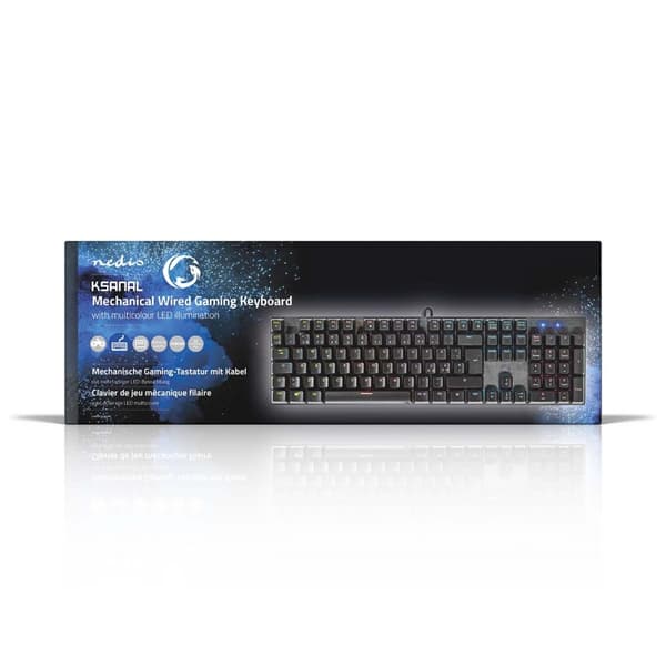 Wired Gaming Keyboard | USB Type-A | Mekaniske Taster | LED | QWERTY | ND layout | USB Drevet | Strømkabellængde: 1.50 m | Gaming