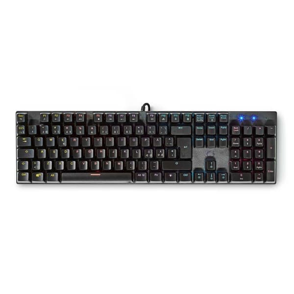 Wired Gaming Keyboard | USB Type-A | Mekaniske Taster | LED | QWERTY | ND layout | USB Drevet | Strømkabellængde: 1.50 m | Gaming