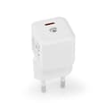 Miniatyrbild 1 av 6: Väggladdare | 20 W | Snabbladdnings funktion | 1.67 A / 2.22 A / 3.0 A | Antal utgångar: 1 | USB-C™ | Automatiskt val av Spänning
