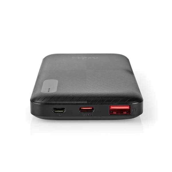 Powerbank | 10000 mAh | 1.5 / 2.0 / 3.0 A | Antal output: 2 | Output tilslutning: 1x USB-A / 1x USB-C™ | Input forbindels: 1x Micro USB / 1x USB-C™ |