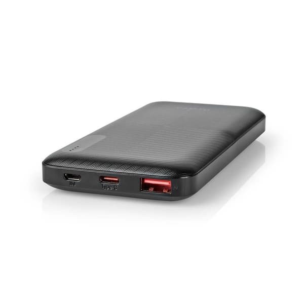 Powerbank | 10000 mAh | 1.5 / 2.0 / 3.0 A | Antal output: 2 | Output tilslutning: 1x USB-A / 1x USB-C™ | Input forbindels: 1x Micro USB / 1x USB-C™ |