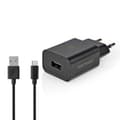 Miniatyrbild 3 av 4: Väggladdare | 5 W | Snabbladdnings funktion | 1.0 A A | Antal utgångar: 1 | USB-A | Micro USB (Lös) Kabel | 1.00 m | Single Voltage Output