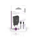 Miniatyrbild 4 av 4: Väggladdare | 5 W | Snabbladdnings funktion | 1.0 A A | Antal utgångar: 1 | USB-A | Micro USB (Lös) Kabel | 1.00 m | Single Voltage Output