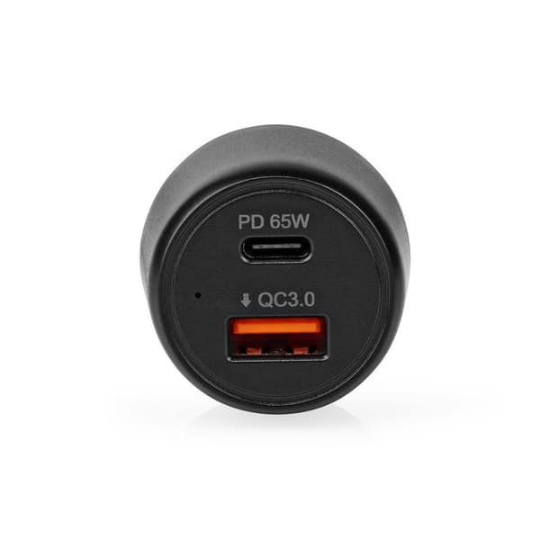 Billaddare | 65 W | 2.0 / 3.0 / 3.25 A | Antal utgångar: 2 | Port typ: USB-A / USB-C™ | Automatiskt val av Spänning