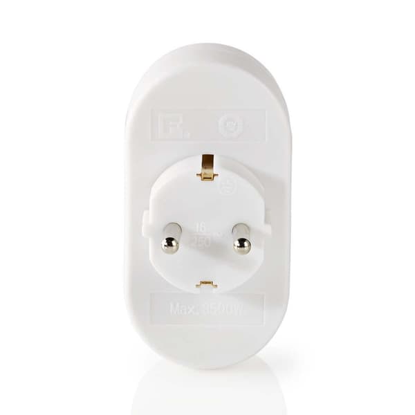 Virtapistoke Jakaja | Tyyppi F (CEE 7/7) | 250 V AC 50 Hz | Maadoitettu virtaliitin / Tyyppi F (CEE 7/7) | 250 V AC 50/60 Hz | 16.0 A | 3500 W | Valko