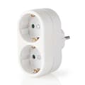 Pikkukuva 4 / 5: Virtapistoke Jakaja | Tyyppi F (CEE 7/7) | 250 V AC 50 Hz | Maadoitettu virtaliitin / Tyyppi F (CEE 7/7) | 250 V AC 50/60 Hz | 16.0 A | 3500 W | Valko