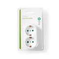 Pikkukuva 5 / 5: Virtapistoke Jakaja | Tyyppi F (CEE 7/7) | 250 V AC 50 Hz | Maadoitettu virtaliitin / Tyyppi F (CEE 7/7) | 250 V AC 50/60 Hz | 16.0 A | 3500 W | Valko