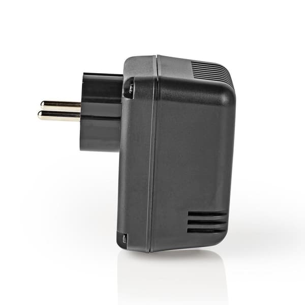 Strøm Converter | Nettstrøm drevet | 230 V AC 50 Hz | 45 W | Jordet kontakt | Sort