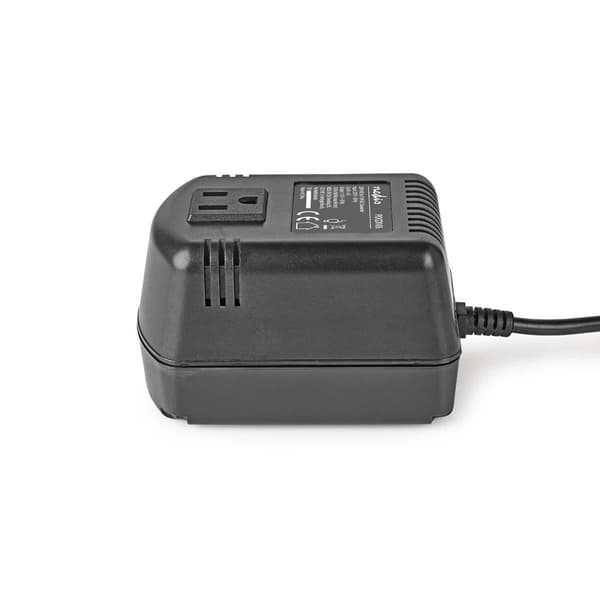 Ström omvandlare | Strömadapter | 230 V AC 50 Hz | 100 W | Jordad kontakt | Svart