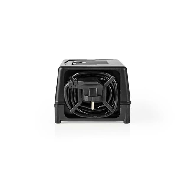Strøm Converter | Nettstrøm drevet | 230 V AC 50 Hz | 300 W | Jordet kontakt | Sort