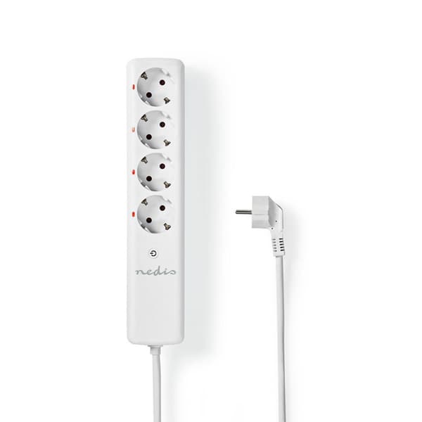 RF-Stik | 433 MHz | 3680 W | EU stik / Type F (CEE 7/7) | Hvid