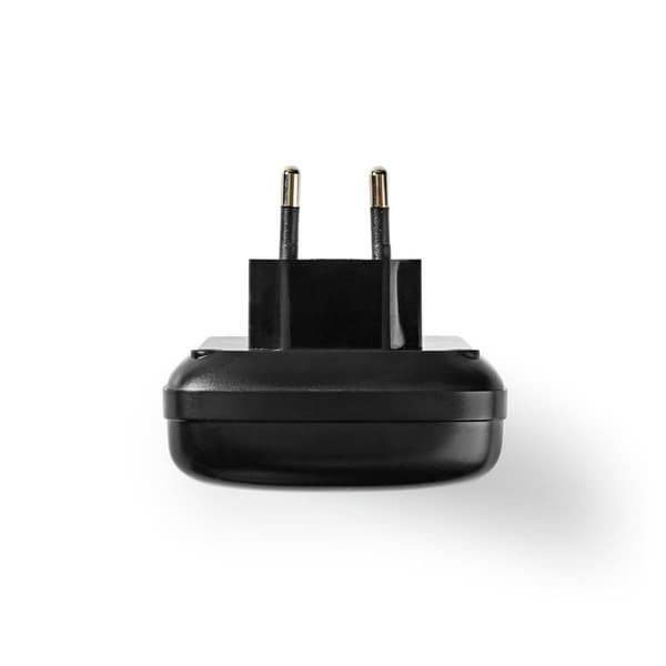 NiMH akkulaturi AA / AAA | 1.2 / 9 V DC | 0.5 A A | Trickle-lataus | Euro/Tyyppi C (CEE 7/16) | Akun tyyppi: AA / AAA / E-paristo | Musta