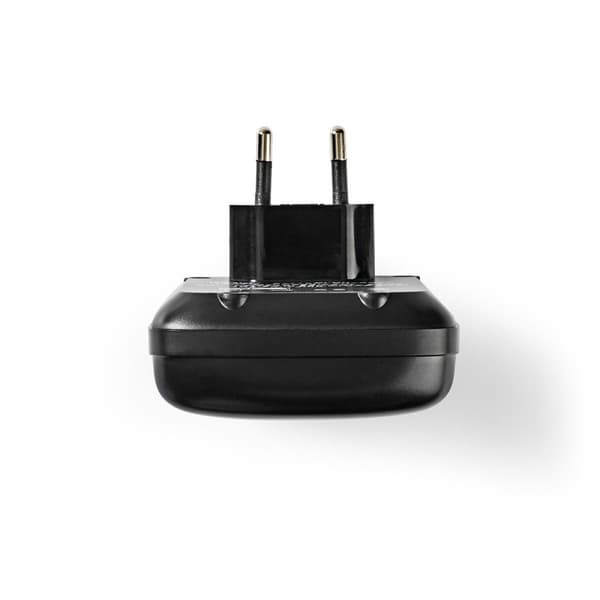 NiMH akkulaturi AA / AAA | 1.2 / 9 V DC | 0.5 A A | Trickle-lataus | Euro/Tyyppi C (CEE 7/16) | Akun tyyppi: AA / AAA / E-paristo | Musta