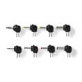 Miniatyrbilde 3 av 5: Universal AC strømadapter | 18 W | 3 - 12 V DC | 1.10 m | 1.5 A | 8 plug(s) | Sort