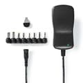 Miniatyrbilde 1 av 5: Universal AC strømadapter | 18 W | 3 - 12 V DC | 1.10 m | 1.5 A | 8 plug(s) | Sort