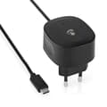 Miniatyrbild 1 av 5: Väggladdare | 15 W | Snabbladdnings funktion | 1x 3.0 A | Antal utgångar: 1 | USB-C™ (Fast) Kabel | 1.50 m | Single Voltage Output