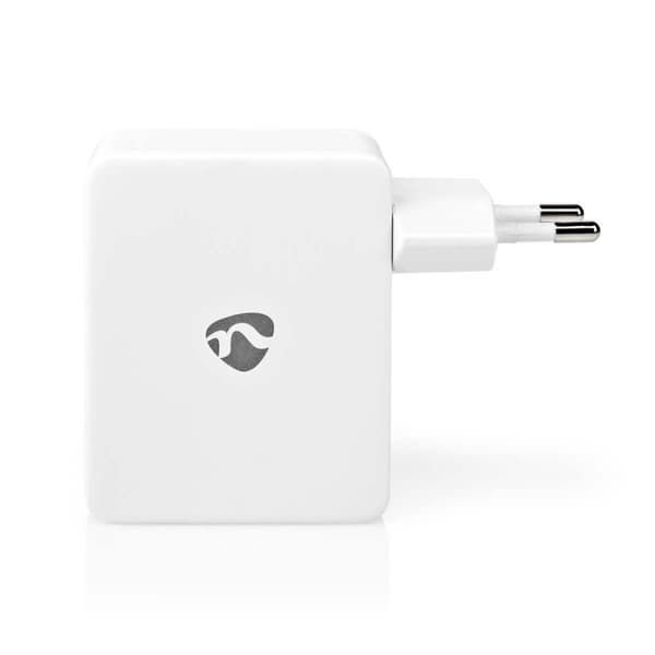 Vægoplader | 24 W | Hurtigopladningsfunktion | 4x 2.4 A | Antal output: 4 | 4x USB-A | Uden Kabel | Single Voltage Output