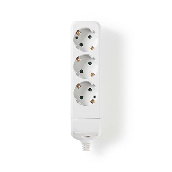 Udvidelse Socket | Stikprop med sidebens jord / Type F (CEE 7/7) | 3-vejs | 3680 W | 16 A | Slags jordforbindelse: Sidekontakter | 230 V AC 50/60 Hz |