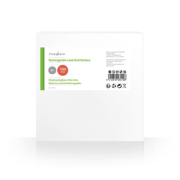 Genopladeligt blybatteri | Bly-syre | Opladningsbar | 6 V | 7200 mAh
