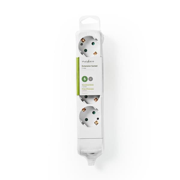 Jatkojohto | Maadoitettu virtaliitin / Tyyppi F (CEE 7/7) | 4-suuntainen | 3680 W | 16 A | Maadoituksen tyyppi: Sivukontaktit | 230 V AC 50/60 Hz | Pi