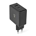 Pikkukuva 1 / 6: Seinälaturi | 57 W | Pikalataus-toiminto | 2.25 A / 2.4 / 3.0 A | Lähtöliitäntöjen määrä: 2 | USB-A / USB-C™ | Kaapeli ei sisälly | Automaattinen Jänn