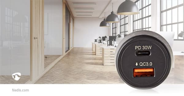 Billaddare | 48 W | 2x 3.0 A | Antal utgångar: 2 | Port typ: USB-A / USB-C™ | | Automatiskt val av Spänning