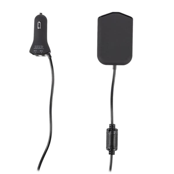 Billader 4-ttganger 9.6 A USB Sort