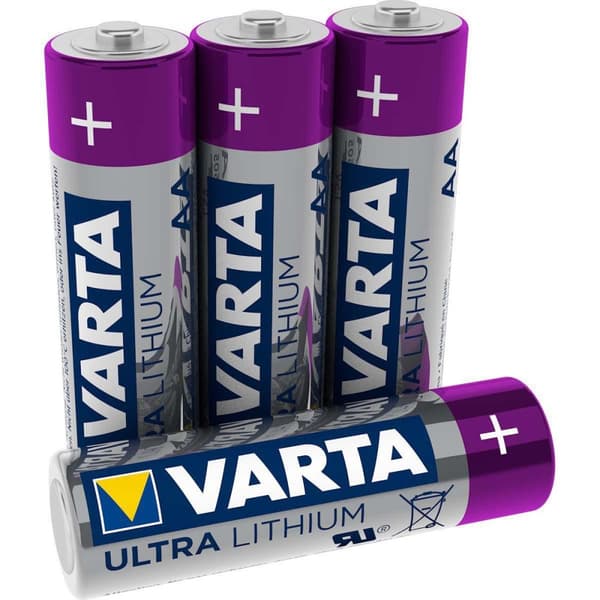 Litium Paristo AA | 1.5 V DC | 2900 mAh | 4-Blister-kortti | Harmaa / Hopea