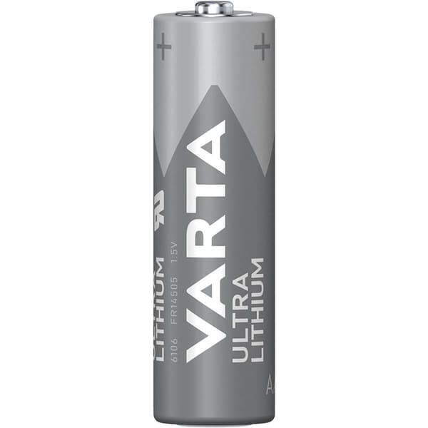 Lithium Batteri Aa | 1.5 V DC | 2900 mAh | 4-Blister kort | Grå / Sølv