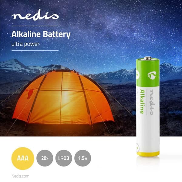 Alkaline Batteri AAA | 1.5 V DC | 20-Pakke