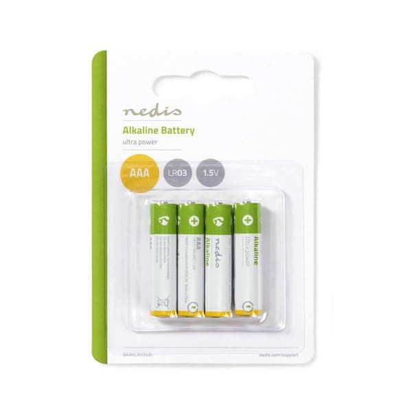 Alkaline Batteri AAA | 1.5 V DC | 4-Blister